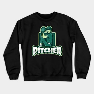 Strikeout Kings: Embrace the Power of a Baseball Pitcher. Crewneck Sweatshirt